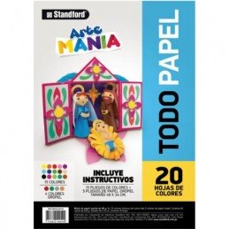 Block Todo Papel A3 Lustre + Oropel x 20 hojas